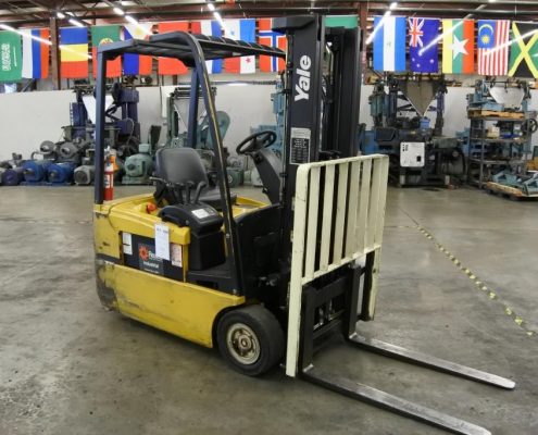 yale electric forklift used press
